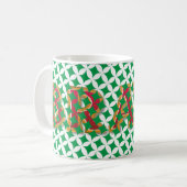 ブラボー!パターンポップ・アートののA コーヒーマグカップ (正面左)