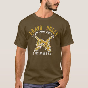 ブラボー・ブルズ茶色PTシャツ Tシャツ