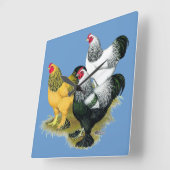 ブラマススリールスターズ スクエア壁時計 (傾斜)