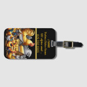 ブラマチキン農家イン納屋周囲の庭 ラゲッジタグ (正面横)