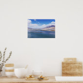 ブラマプトラ川と山の風景 – チベット ポスター (キッチン)