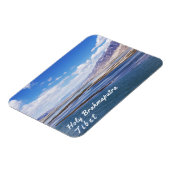 ブラマプトラ川と山の風景 – チベット マグネット (左側)