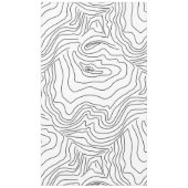 ブラミニマルック&ホワイトラインアートのモダンデザイン テーブルクロス (正面)