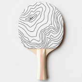 ブラミニマルック&ホワイトラインアートのモダンデザイン 卓球ラケット (裏面)