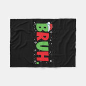 ブラミームおもしろいことわざティーンズグリーティングボーイズユースC フリースブランケット (正面(横))