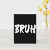 ブラミームおもしろいことわざブラザーグリーティングティーンズメンズ カード (黄色い花)