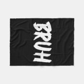 ブラミームおもしろいことわざブラザーグリーティングティーンズメンズ フリースブランケット (正面(横))