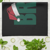 ブラミームおもしろいことわざブログリーティングクリスマス キッチンタオル (折り畳み)