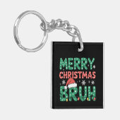 ブラミームおもしろいことわざブログリーティングクリスマス キーホルダー (正面左)