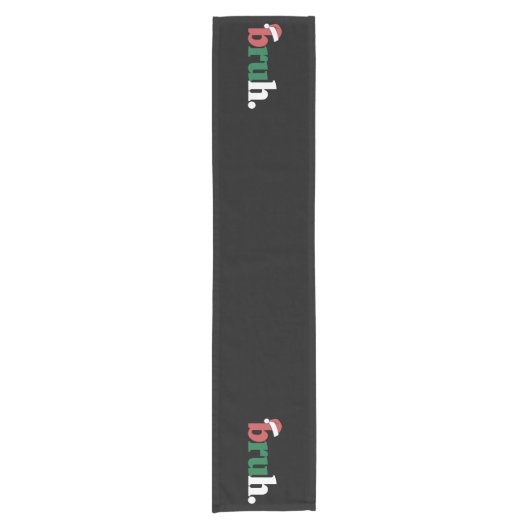 ブラミームおもしろいことわざブログリーティングクリスマス ショートテーブルランナー (正面)