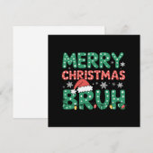 ブラミームおもしろいことわざブログリーティングクリスマス シーズンカード (正面/裏面)
