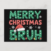 ブラミームおもしろいことわざブログリーティングクリスマス シーズンポストカード (正面)