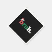 ブラミームおもしろいことわざブログリーティングクリスマス スタンダードカクテルナプキン (角)