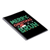 ブラミームおもしろいことわざブログリーティングクリスマス ノートブック (右側)