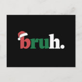 ブラミームおもしろいことわざブログリーティングクリスマス ポストカード (正面)