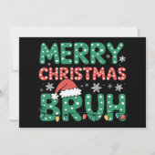 ブラミームおもしろいことわざブログリーティングクリスマス 招待状 (正面)