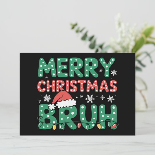ブラミームおもしろいことわざブログリーティングクリスマス 招待状 (スタンド正面)