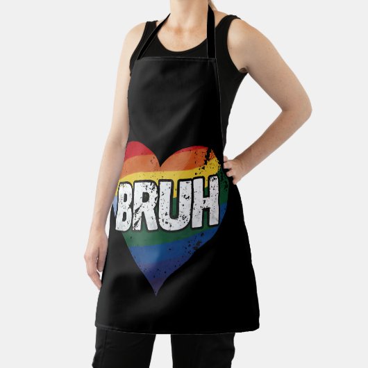 ブラミームおもしろいことわざブログリーティングゲイLGBTプライド エプロン (インサイチュ)