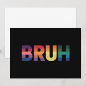 ブラミームおもしろいことわざブログリーティングゲイLGBTプライド 招待状 (正面/裏面)