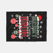 ブラミームおもしろいことわざブログリーティングティーンズボーイズメンズ フリースブランケット (正面(横))