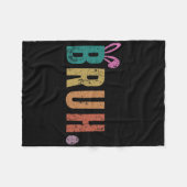 ブラミームおもしろいことわざブログリーティングティーンズボーイズEas フリースブランケット (正面(横))