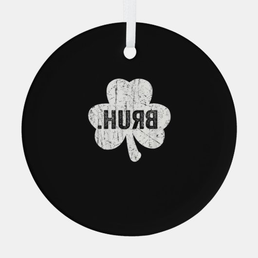 ブラミームおもしろいことわざブログリーティング10代のボーイセントパ ガラスオーナメント (裏面)