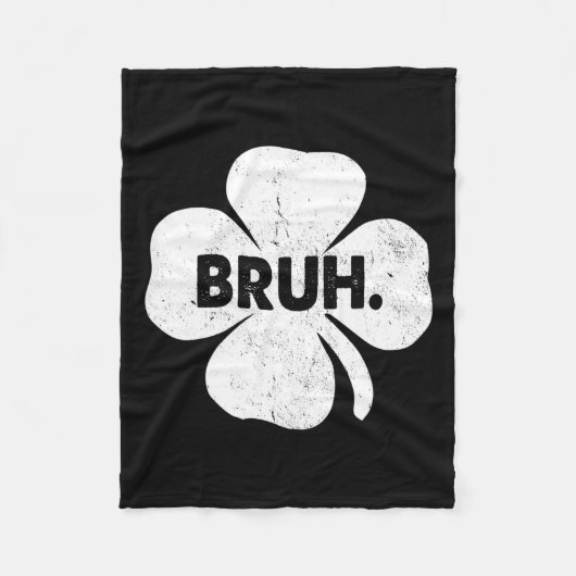 ブラミームおもしろいことわざブロテーンズボーイズSt patricks フリースブランケット (正面)
