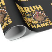 ブラミームおもしろい感謝祭トルコ感謝祭 ラッピングペーパー (ロールコーナー)