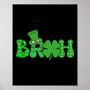 ブラミームおもしろいSt patricks dayシャムロックアイリッシュ ポスター