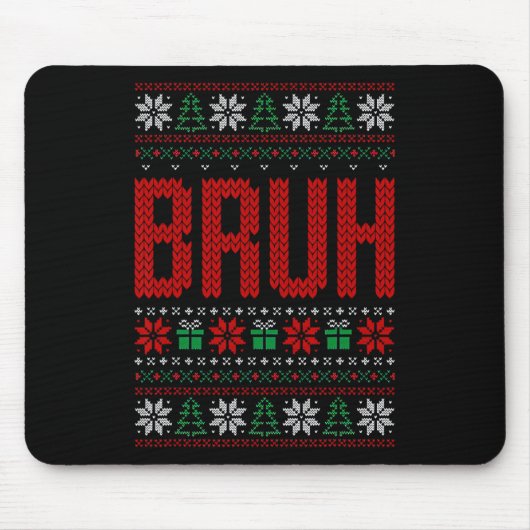 ブラミームことわざブログリーティングティーンズボーイズメンズ醜い マウスパッド (正面)