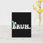 ブラミームイースターおもしろいデイバニーエッグティーンズボーイズK カード (黄色い花)