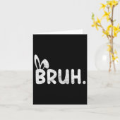 ブラミームイースターおもしろいデイバニーエッグティーンズボーイズK カード (黄色い花)