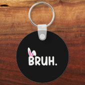 ブラミームイースターおもしろいデイバニーエッグティーンズボーイズK キーホルダー (正面)