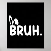 ブラミームイースターおもしろいデイバニーエッグティーンズボーイズK ポスター (正面)