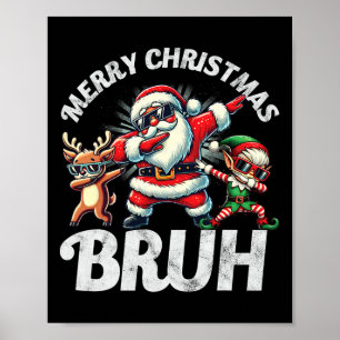 ブラミームサンタ雪のクリスマスをダビング ポスター