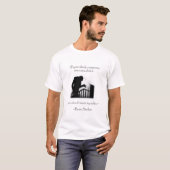 ブラム・ストーカー - ドラキュラ - 現代の誤った引用 Tシャツ (正面フル)