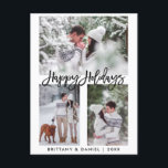 ブラモダンシスクリプトハッピーホリデー3フォトホリデー ポストカード<br><div class="desc">ブラモダンシスクリプトハッピーホリデー3写真はがき</div>