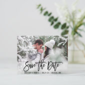 ブラモダンシスクリプト日付写真を保存B ポストカード (スタンド正面)