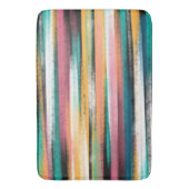 ブラモダンシストカラフルロークのストライプ油 バスマット (正面縦)