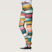 ブラモダンシストカラフルロークのストライプ油 レギンス (左)