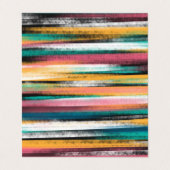 ブラモダンシストカラフルロークのストライプ油 名刺 (外部フラット)