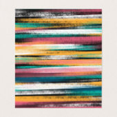 ブラモダンシストカラフルロークのストライプ油 名刺 (内部フラット)