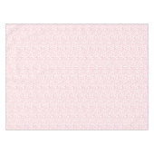 ブラモダンシハートピンクの白 テーブルクロス (正面(横))