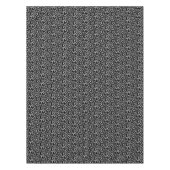 ブラモダンシハート白黒パターン テーブルクロス (正面)