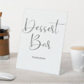 ブラモダンシ書道デ結婚ザートバー 台座サイン (インサイチュ)