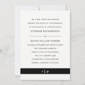 ブラモダンックストライプ|結婚式招待状 招待状 (正面)