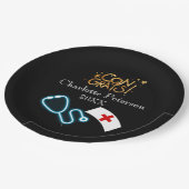 ブラモダンックナース卒業会  ペーパープレート (アングル)