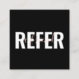 ブラモダンックピンクホワイトが友人を指す 紹介カード