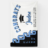 ブラモダンックブルーホワイト2022卒業パーティー 横断幕 (縦)