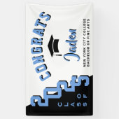 ブラモダンックブルーホワイト2022卒業パーティー 横断幕 (縦)